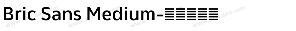 Bric Sans Medium字体转换